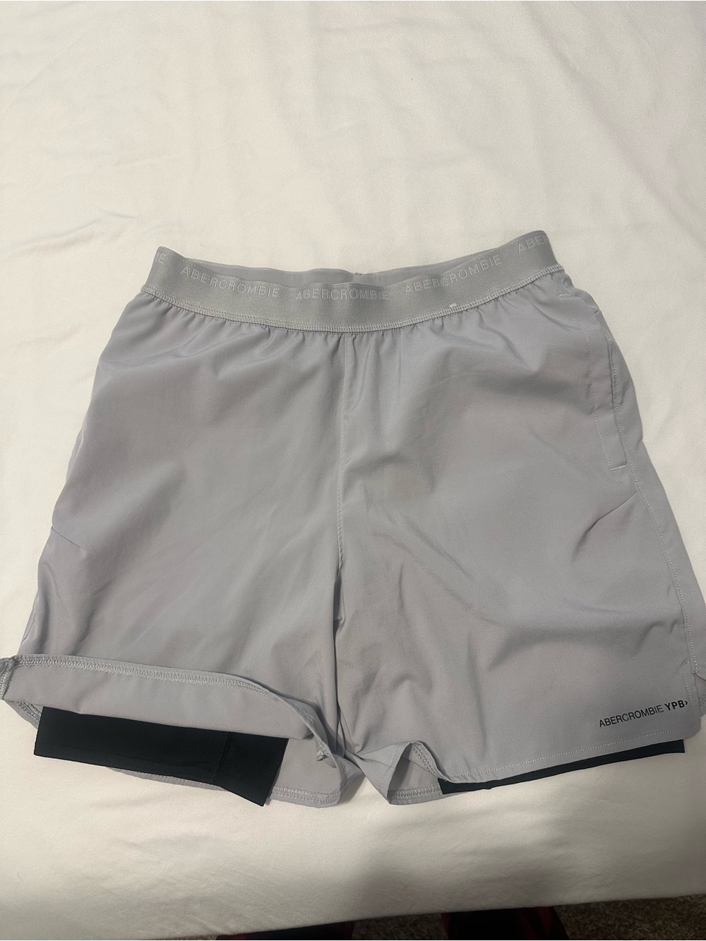Abercrombie & Fitch Kids Light Gray Performance Shorts